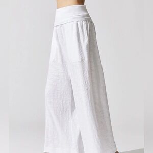 ATM Anthony Thomas melillonslub jersey wide leg fold over pants